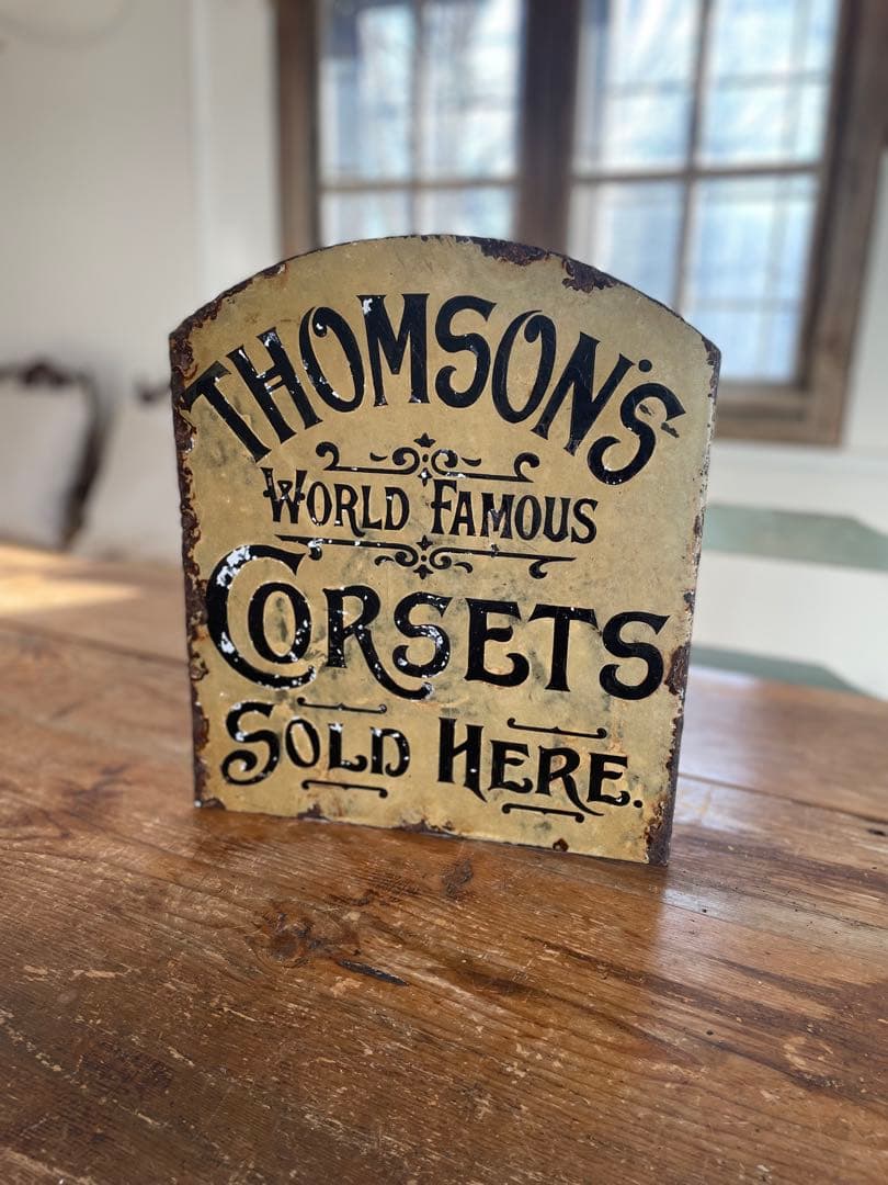 激レア　両面ロゴ　ホーローサイン