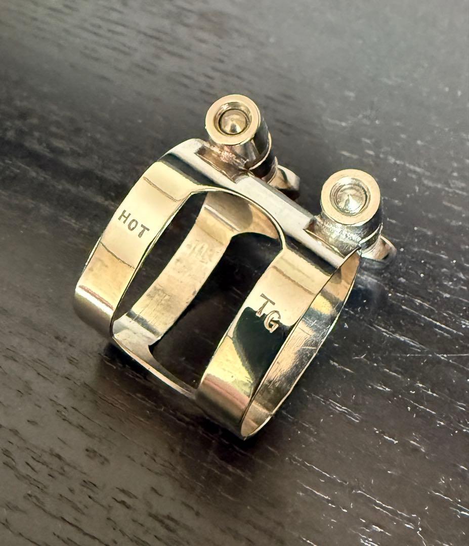 T*.様 ブルズアイ HOT ガーデラテナーメタル用 リガチャ 厚がけ銀メッキ(