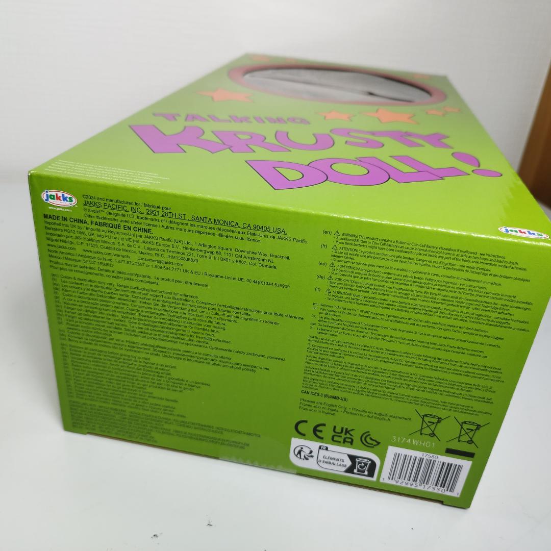 シンプソンズ トーキングドール 新品 KRUSTY クラスティ JAK IZ6Z