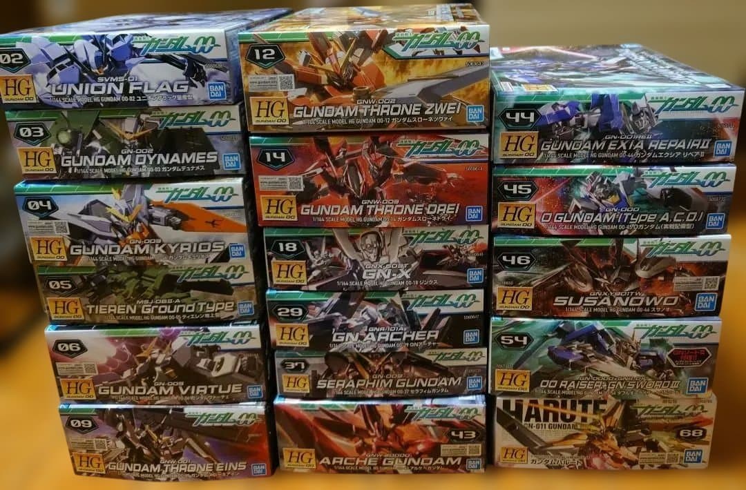 【１７品セット】HG ガンダム00シリーズ プラモデル　まとめ売り