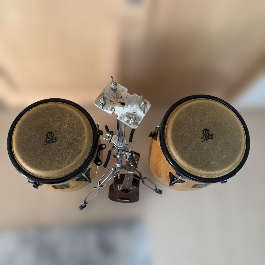 【直接お渡しor着払い~240】LP コンガ aspire スタンドセット 楽器