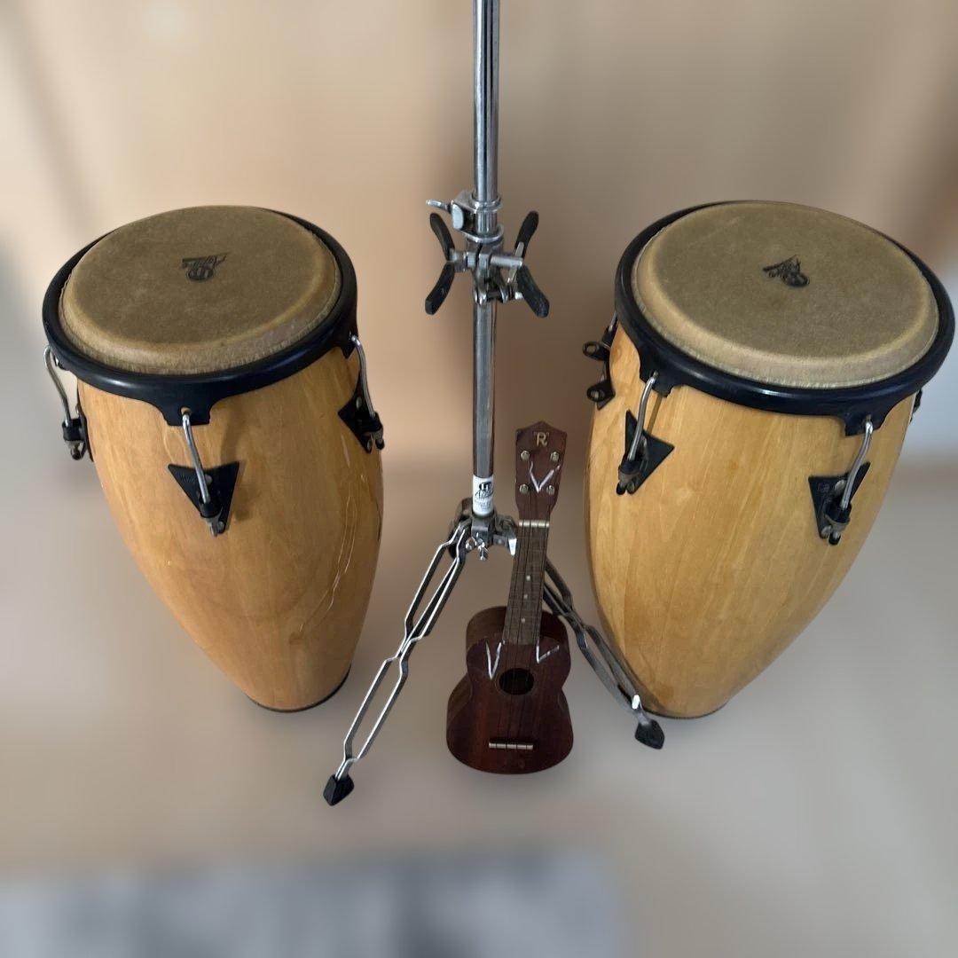 【直接お渡しor着払い~240】LP コンガ aspire スタンドセット 楽器