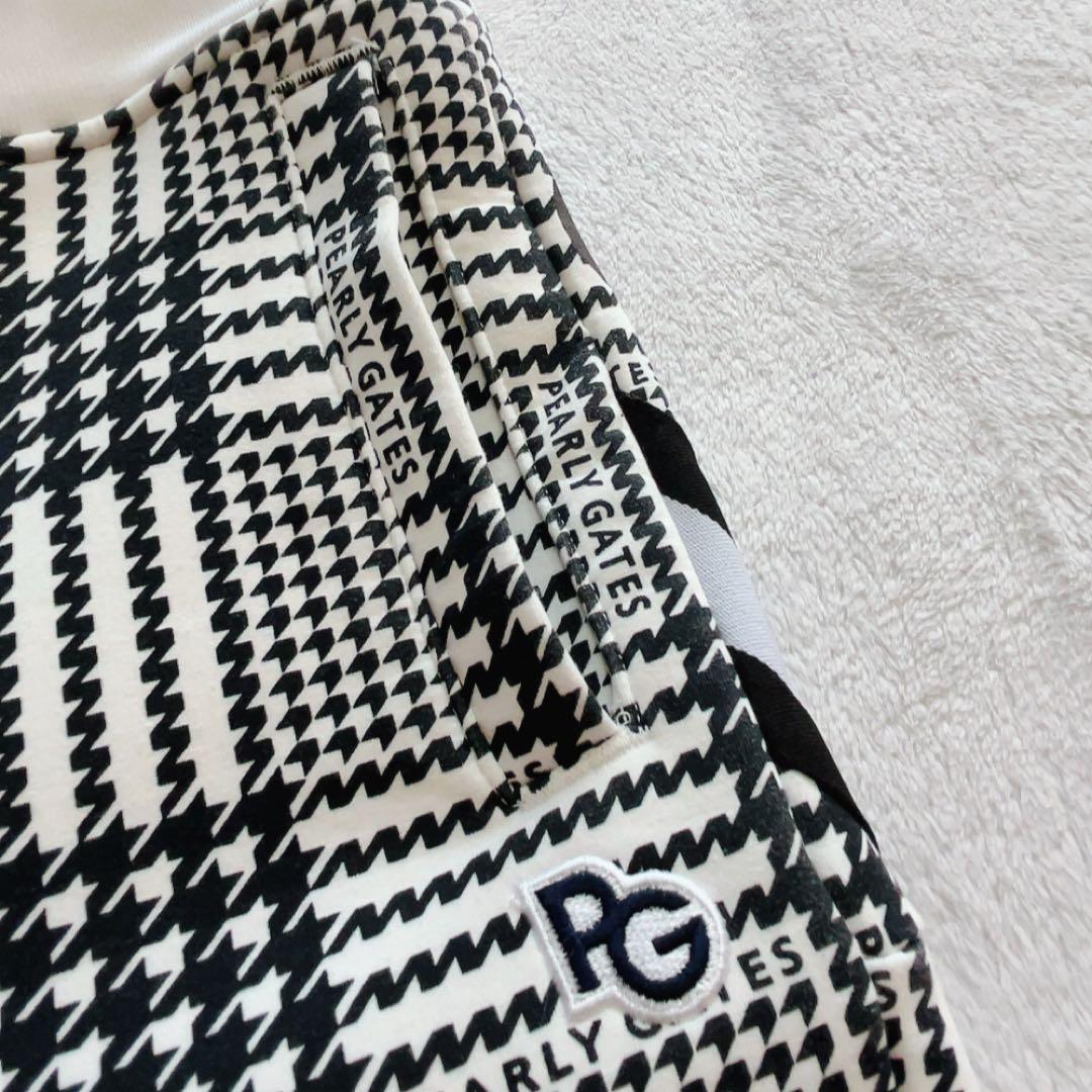 極美品　近年　パーリーゲイツ　セットアップ　千鳥　パーカー　チェック　パンツ