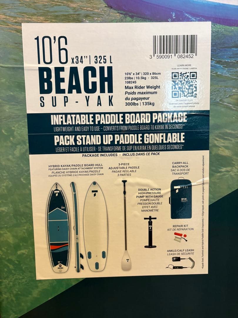 TAHE 10‘6“x 34” BEACH SUP-YAK
