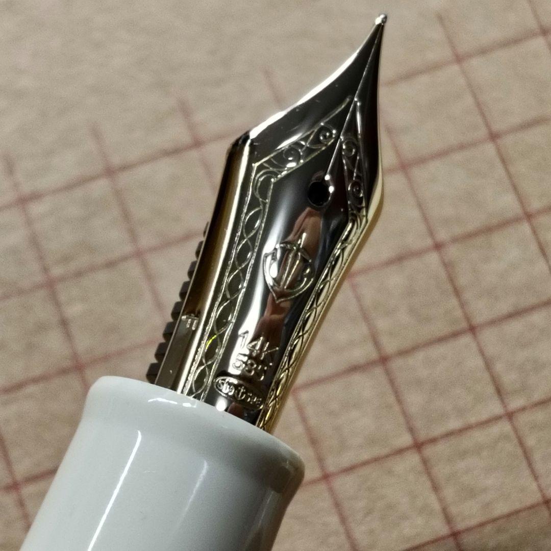 セーラー万年筆 プロギア スリムミニ 金 万年筆 アイボリー 14K585 F