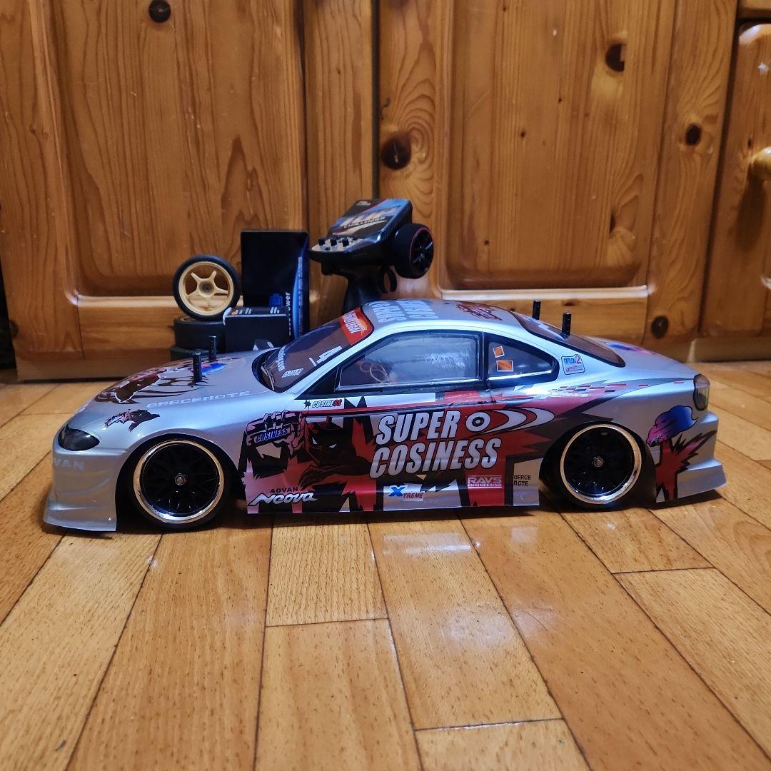 タミヤ ドリフト ラジコン フルセット　TT01　　シルビアボディ　　　tt02