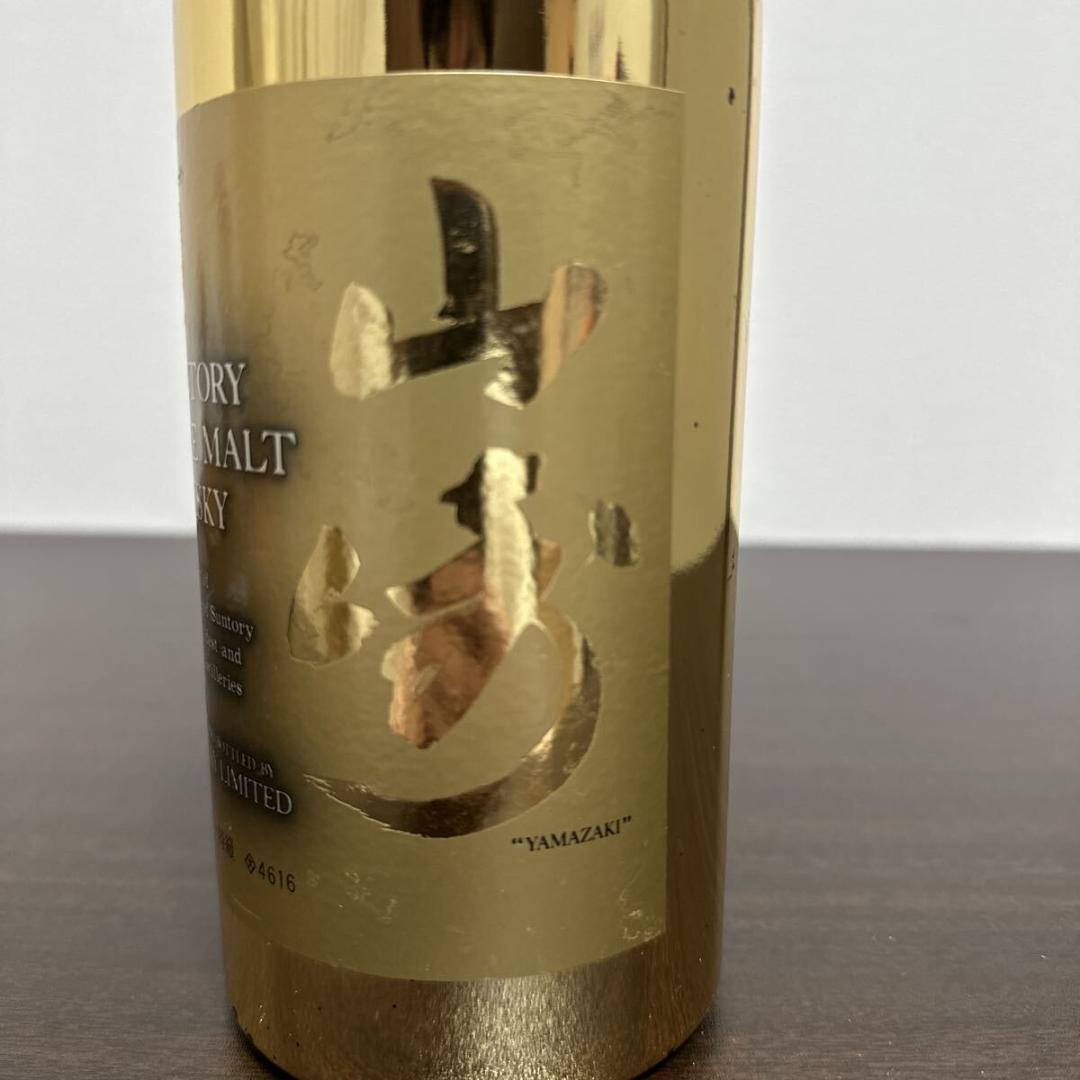 サントリー 山崎 ピュアモルト 60周年記念 ゴールドボトル 760ml 空瓶