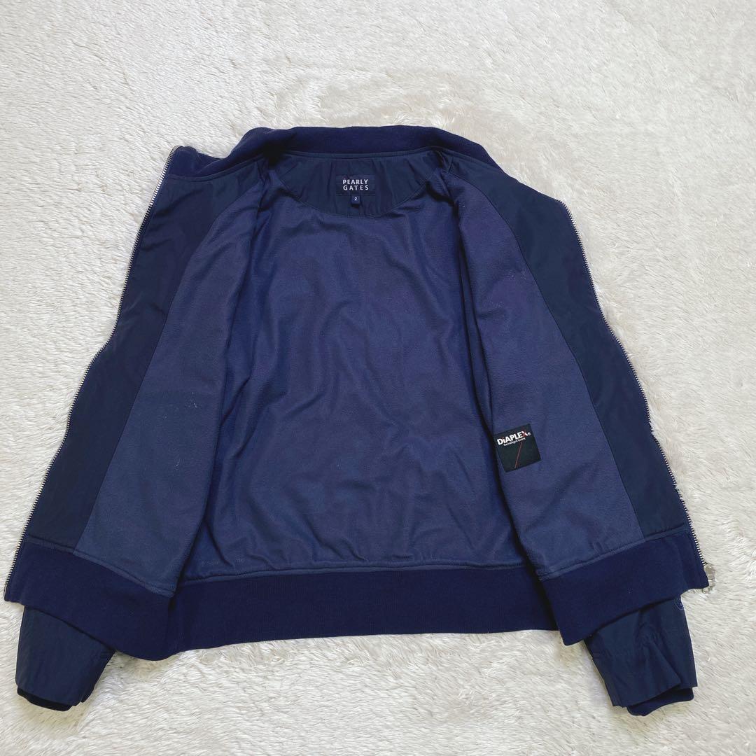 パーリーゲイツ ゴルフ ジャケット ディアプレックス 蓄熱裏地 紺 L相当