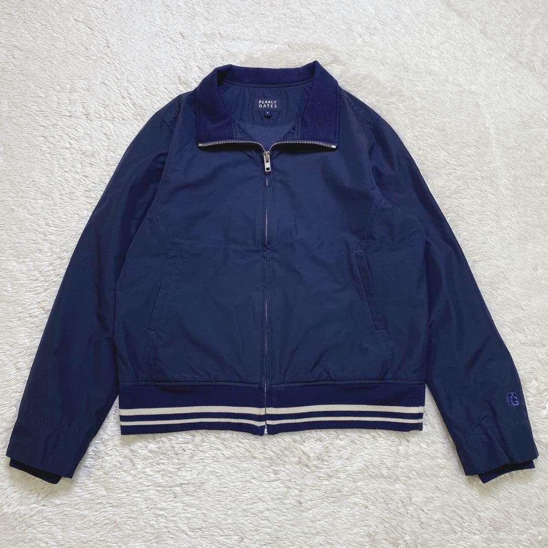 パーリーゲイツ ゴルフ ジャケット ディアプレックス 蓄熱裏地 紺 L相当