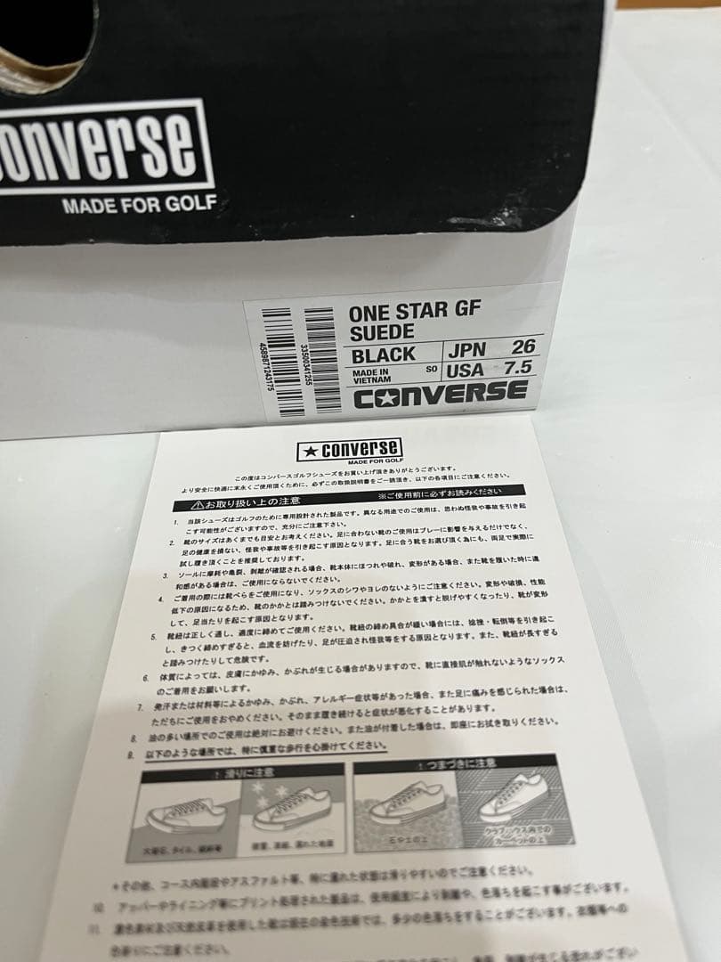 コンバース ONE STAR GF SUEDE 26cm ワンスター ゴルフ
