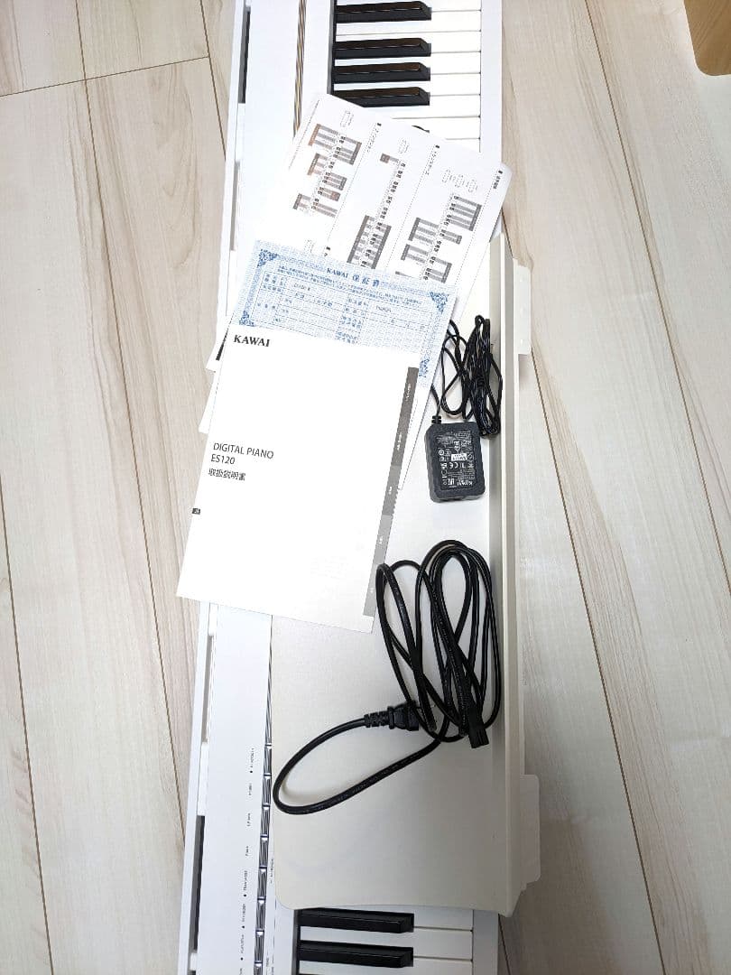 KAWAI ES120 電子ピアノ ホワイト (ペダルなし)