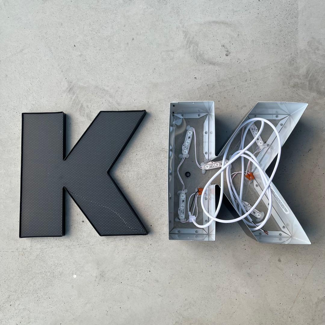 K 看板 アルファベット レターサイン 文字 アメリカ ビンテージ アンティーク