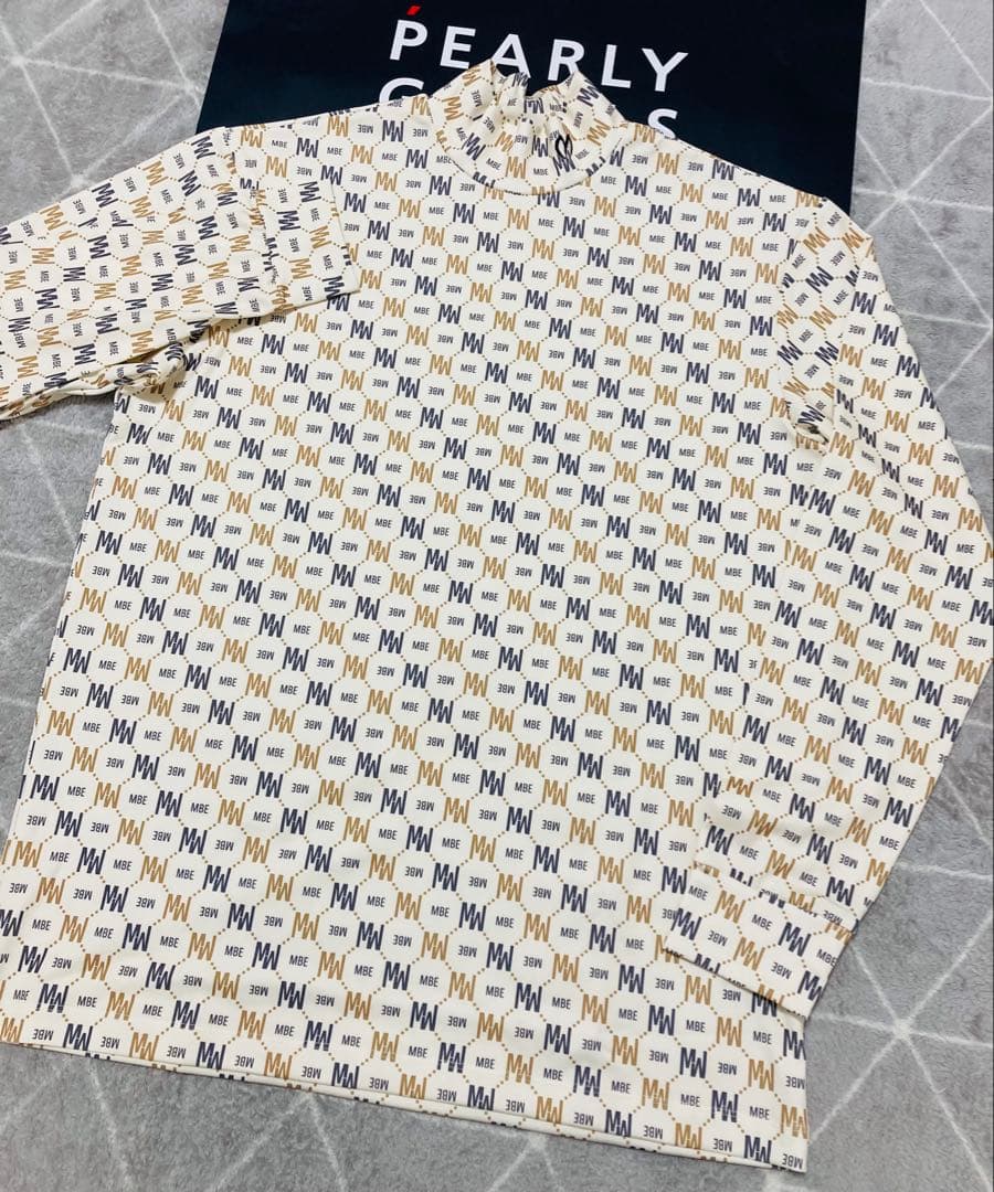 新品 パーリーゲイツ マスターバニー スムース裏起毛 カットソー(6)LL/白