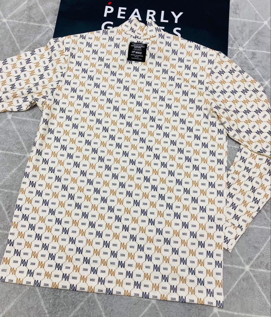 新品 パーリーゲイツ マスターバニー スムース裏起毛 カットソー(6)LL/白