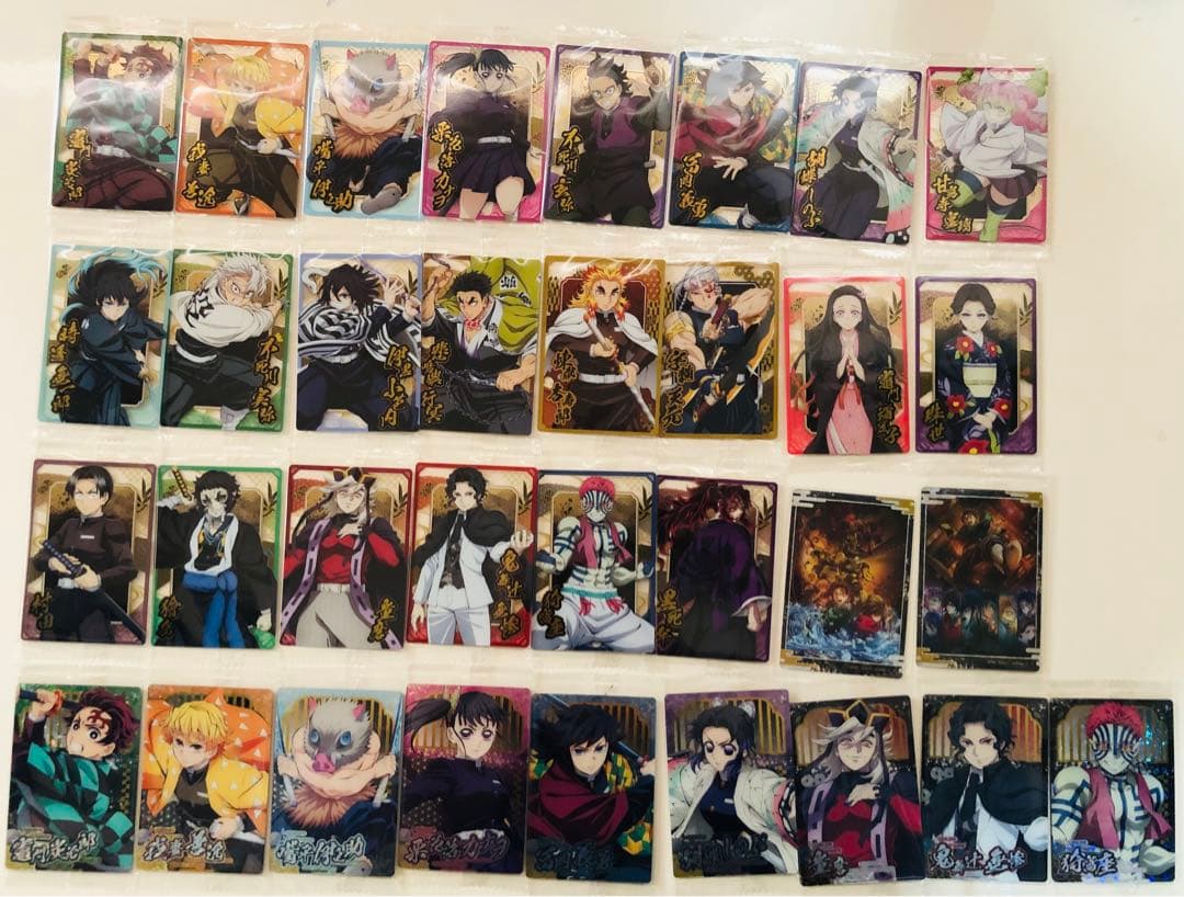 鬼滅の刃ウエハース10 33種コンプリート 全63枚セット まとめ売り