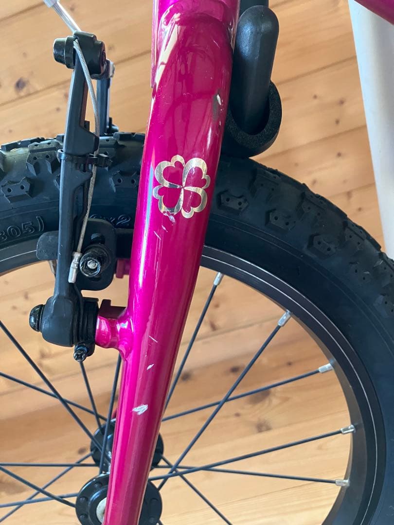 【引き取り限定】キッズバイク　ヨツバサイクル YOTSUBA 16インチ ピンク