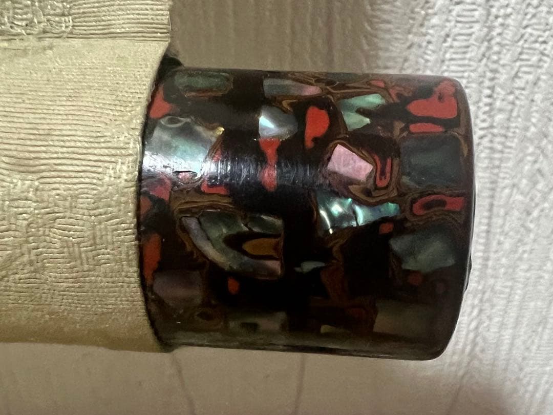 掛け軸　村上委山［牡丹之図］絹本　木箱付き！