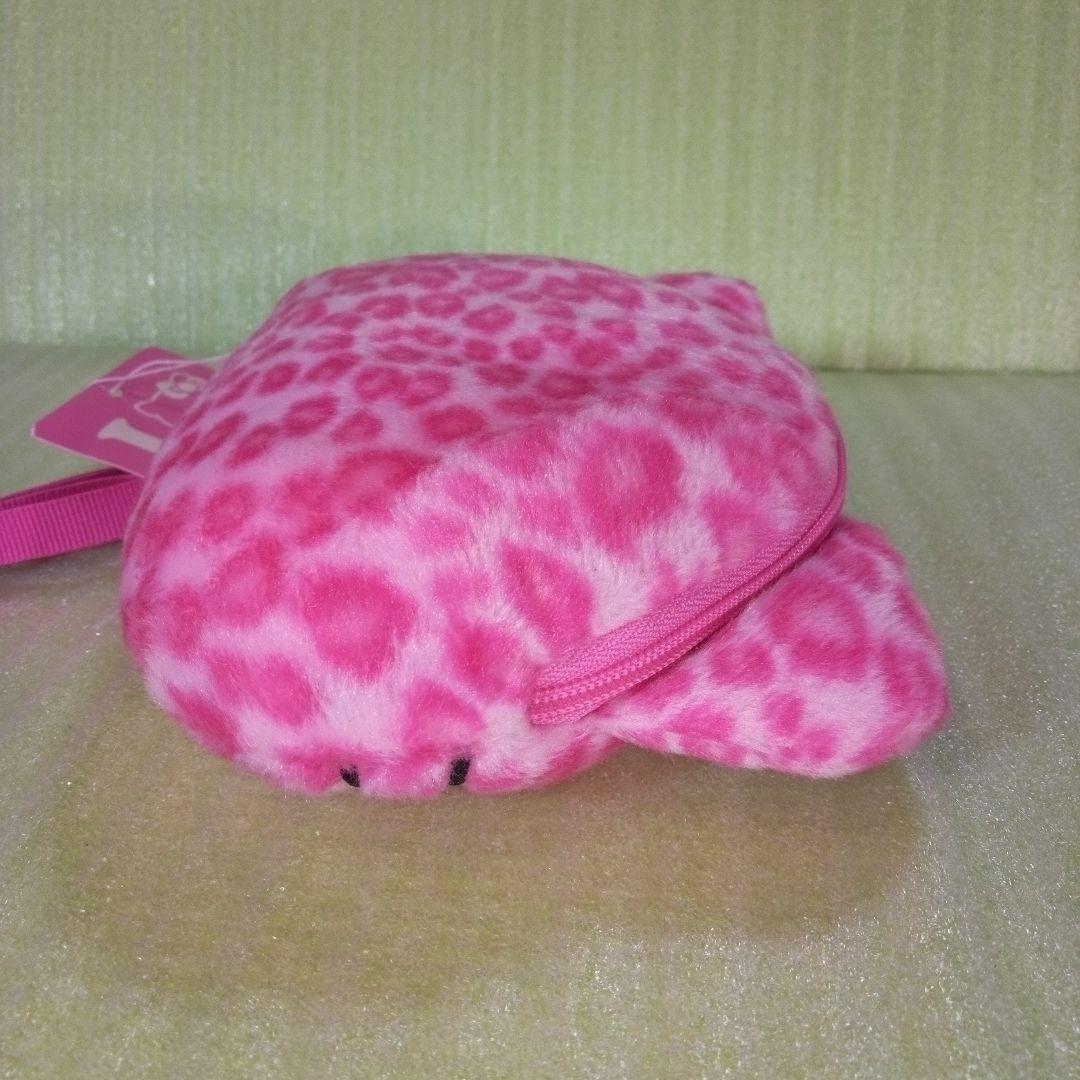 ハローキティ　ヒョウ柄　ポーチ　桃色　ピンク　ぬいぐるみショルダーポーチ