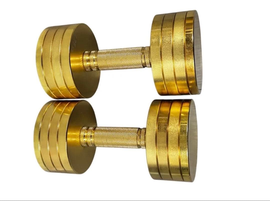 【美品】NORTHDEER サンドブラスト版 ゴールド 可変式ダンベル 10kg