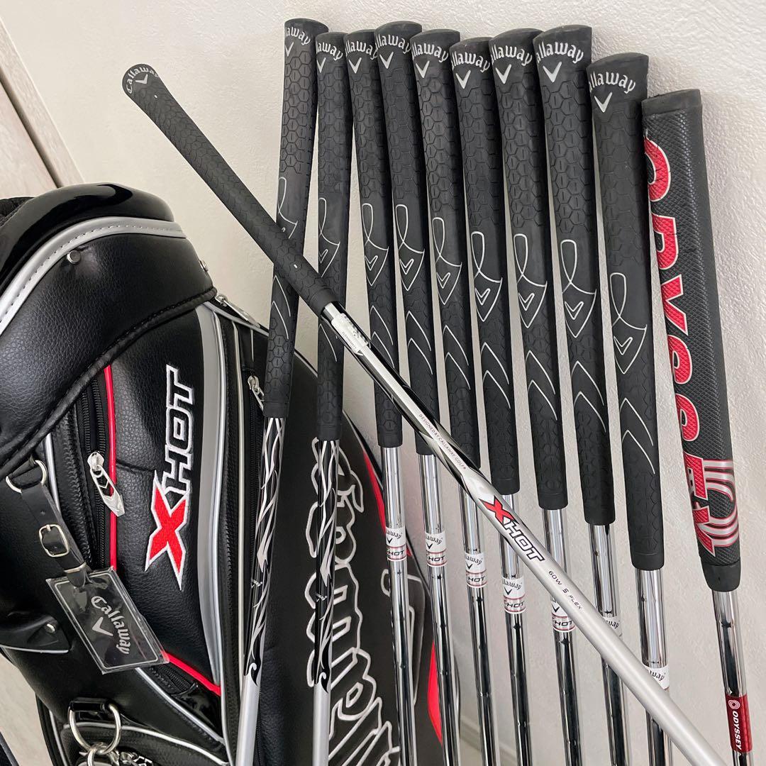 現行最新モデル　美品　メンズ　Callaway XHOT ゴルフクラブセット　S