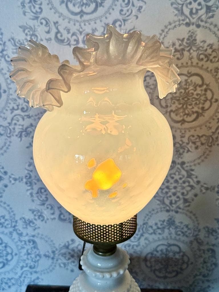 ⑧　希少　ムラーノガラス　ランプシェード　美しい繊細な光