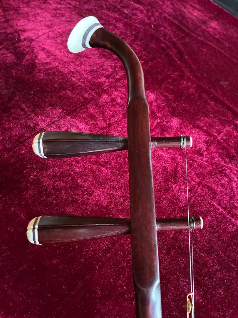 格安二胡★紫檀★錦蛇皮★古月琴坊・万其興製作★十年保証★必需品揃い★100％評価