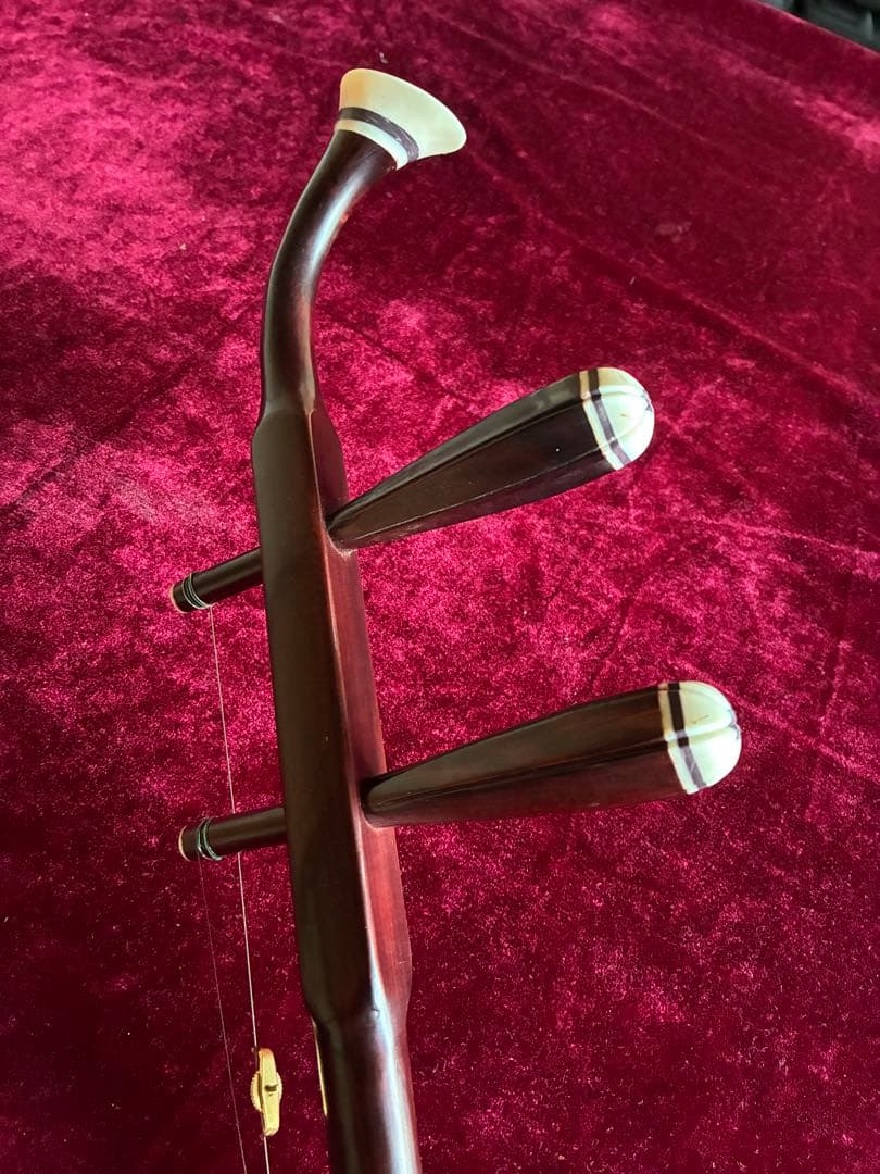 格安二胡★紫檀★錦蛇皮★古月琴坊・万其興製作★十年保証★必需品揃い★100％評価