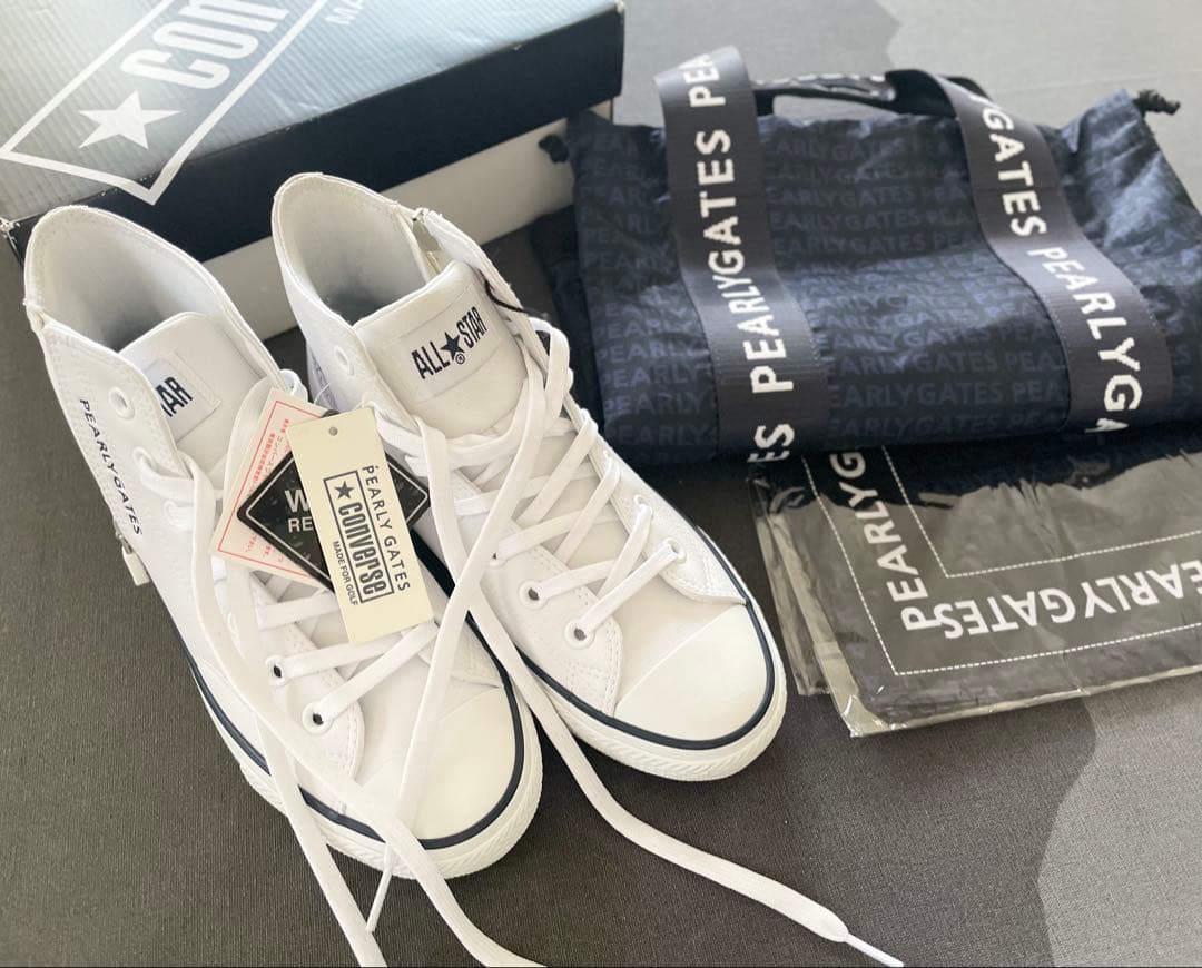 新品未使用パーリーゲイツ×コンバース　23、5cm ゴルフシューズ