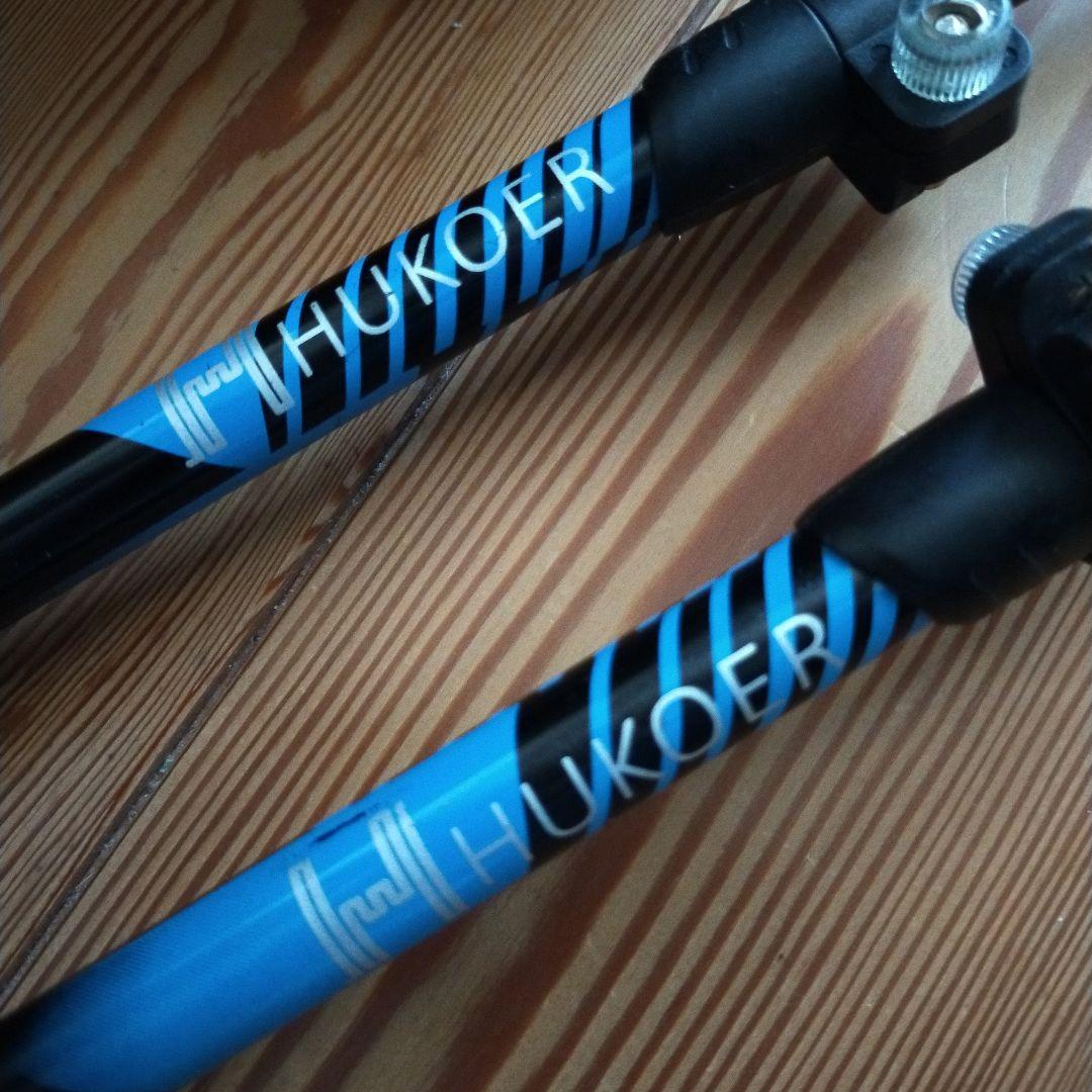 HUKOER スキー用伸縮ストック 110−135cm スキーポール