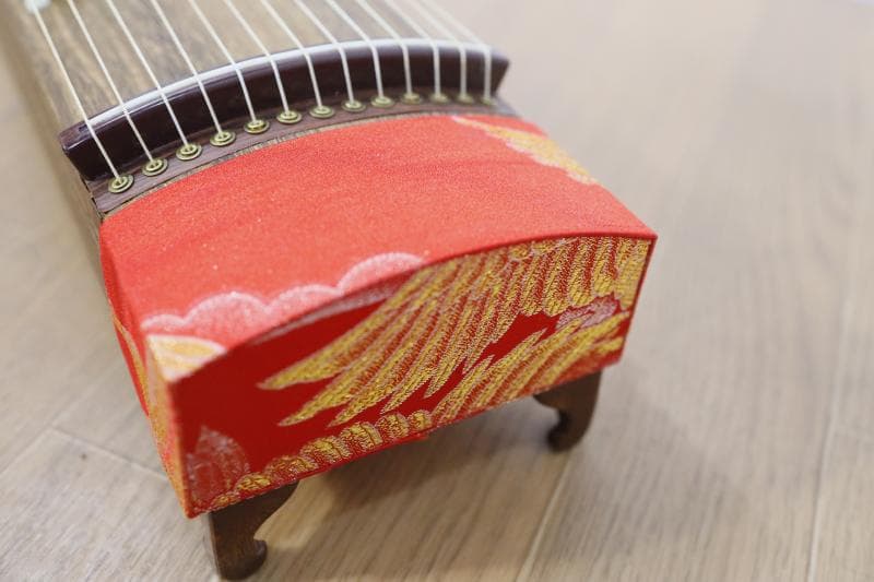 綺麗◆文化琴　短琴　13弦　和楽器　十三弦　◆全長60㎝◆誰でも弾ける!