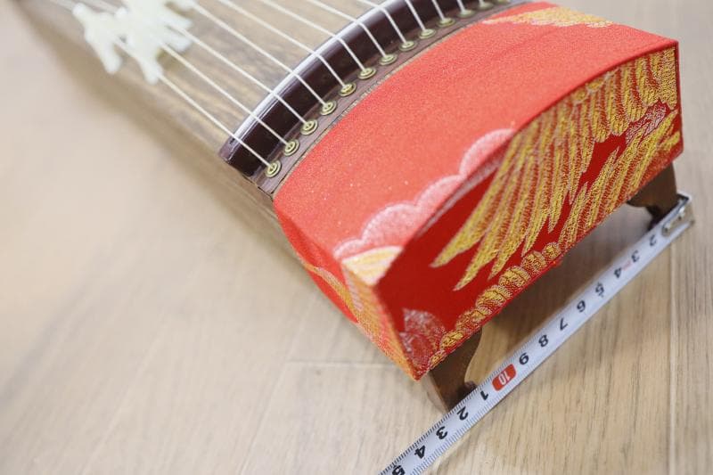 綺麗◆文化琴　短琴　13弦　和楽器　十三弦　◆全長60㎝◆誰でも弾ける!