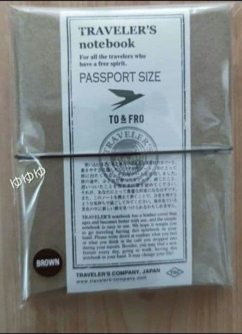 トラベラーズノート TO&FRO コラボ パスポートサイズ ブラウン 茶