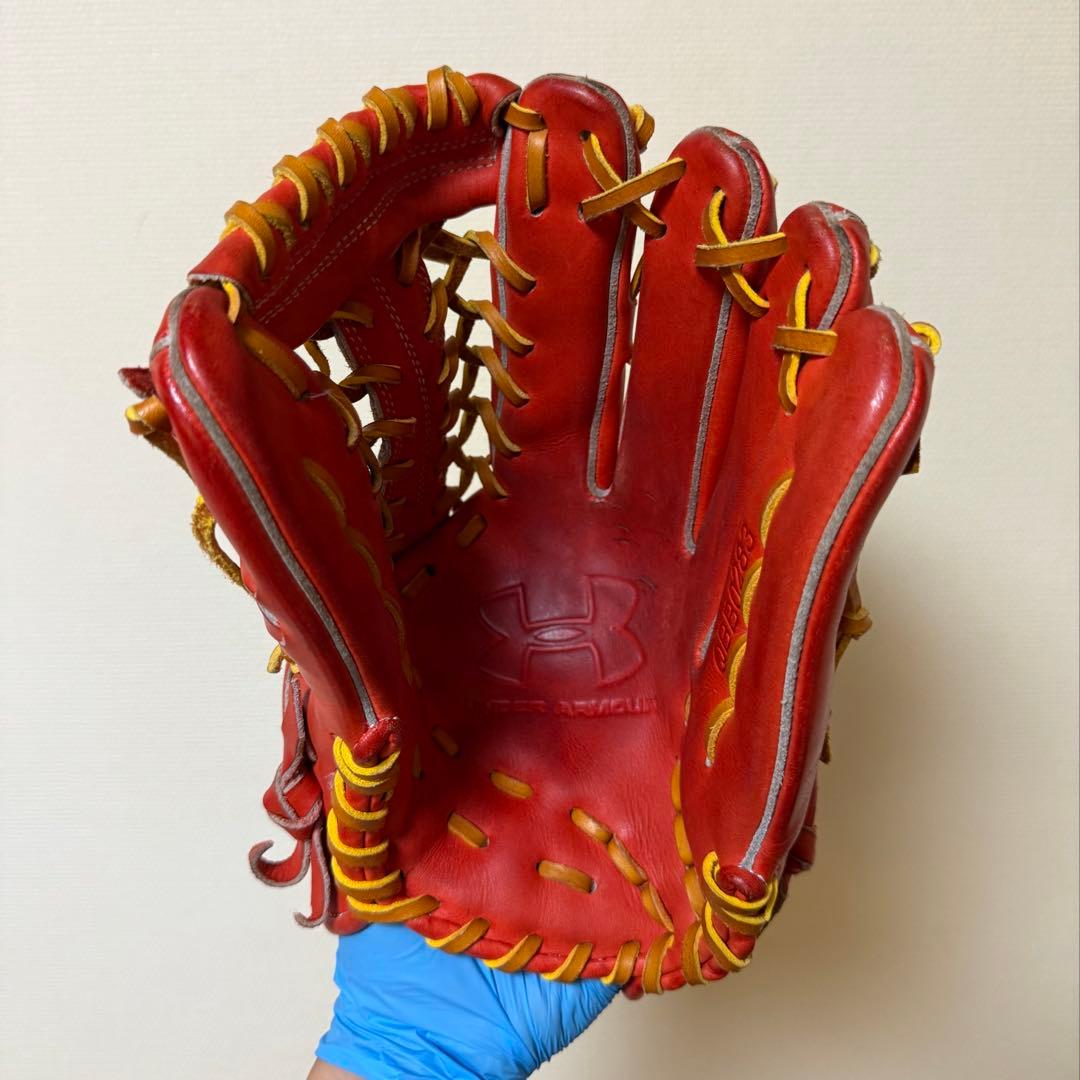 アンダーアーマー 軟式グローブ オレンジ