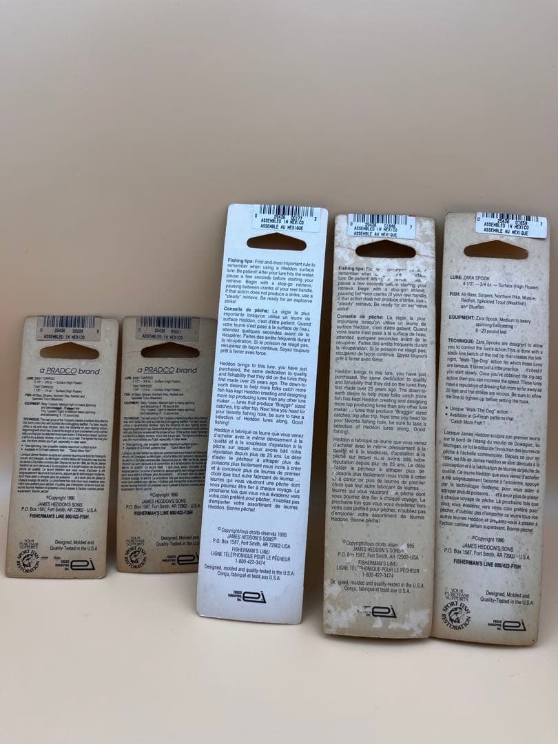 1-24 Heddon ルアー 5個セット