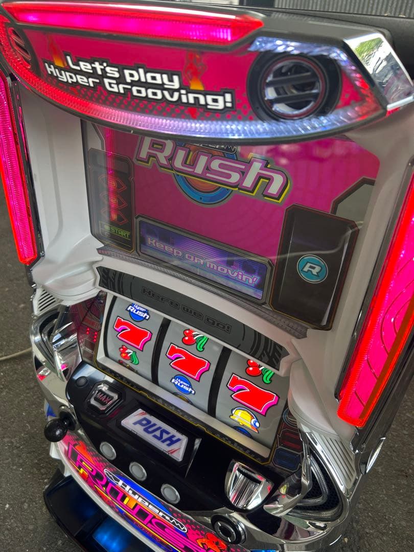 パチスロ 実機　SハイパーラッシュSLC8 家庭用改造済み　送料込み