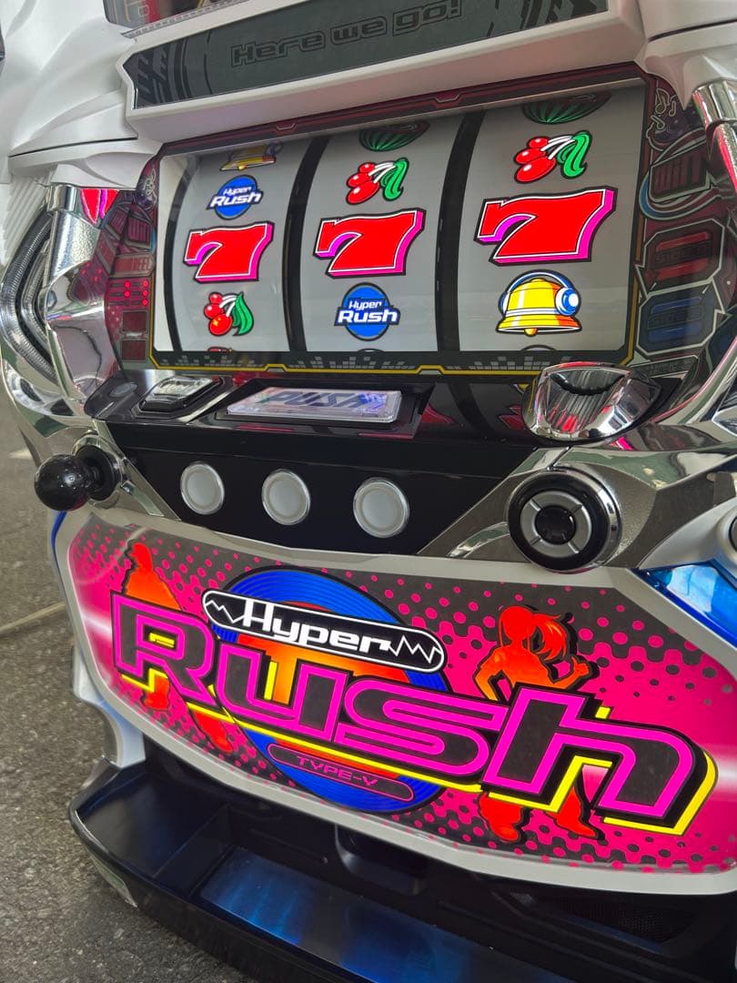 パチスロ 実機　SハイパーラッシュSLC8 家庭用改造済み　送料込み