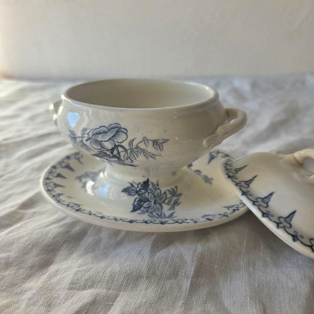 フランス　アンティーク　ムタディエ　FLORE　難あり