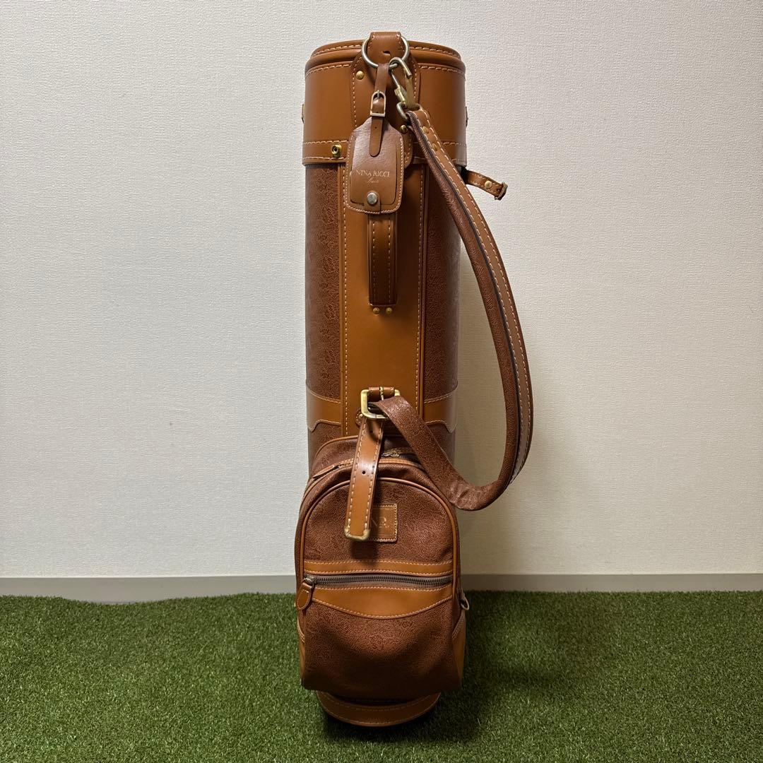 NINA RICCI ニナリッチ 革 キャディバッグ ビンテージ