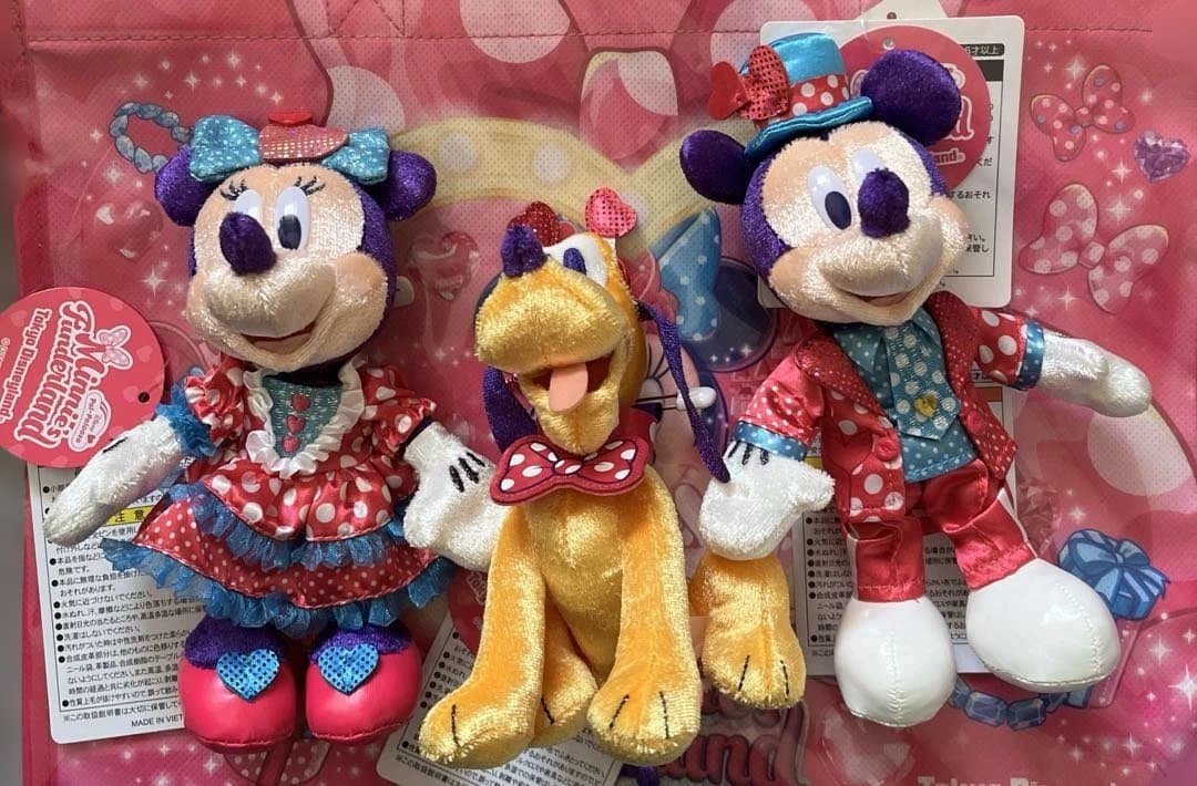 ミッキー　ミニー　プルート　ぬいぐるみバッジ　パルパルーザ　ディズニーリゾート