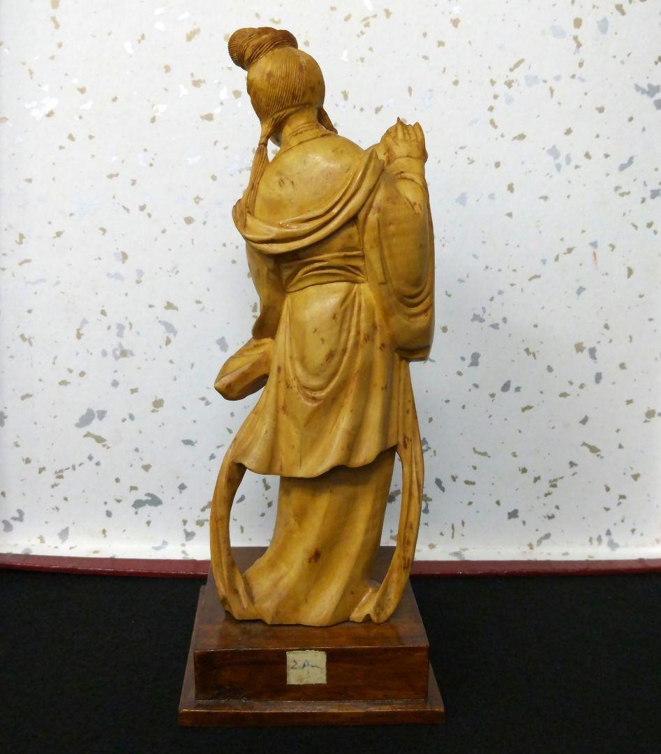 ☆★☆【期間限定特価！古美術 木彫り天女】