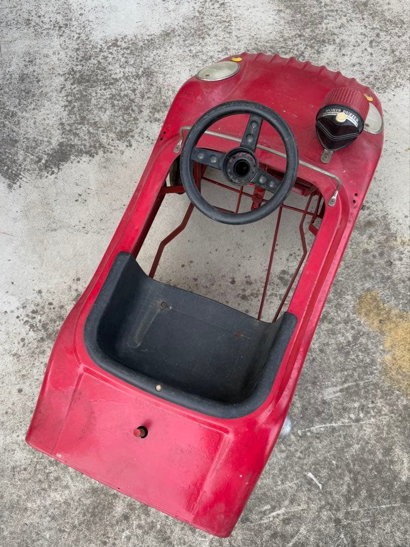 ‼️引取限定‼️ヴィンテージ ブリキ ペダルカー 昭和 モーリス レトロ 乗用玩具