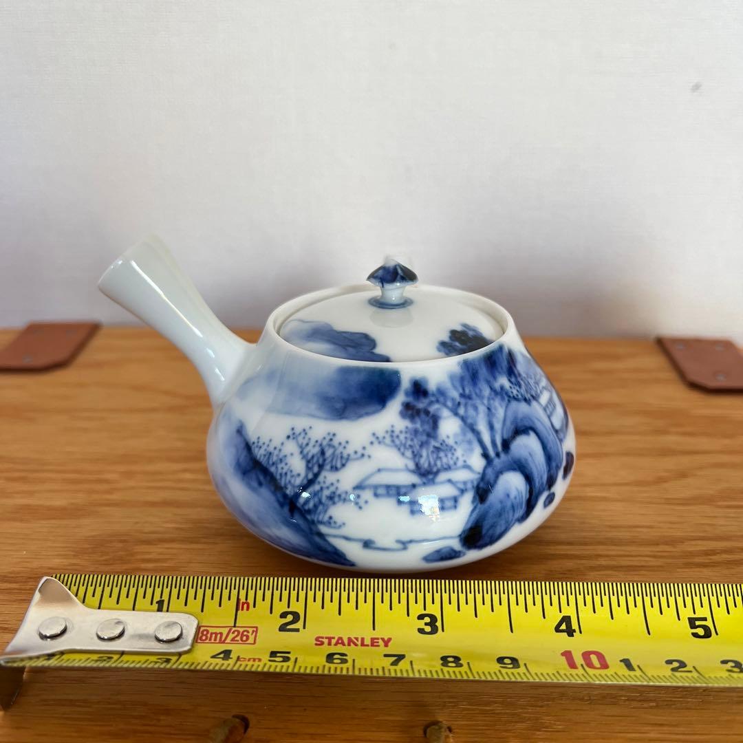 茶道具　平安竹泉　茶碗4客　急須