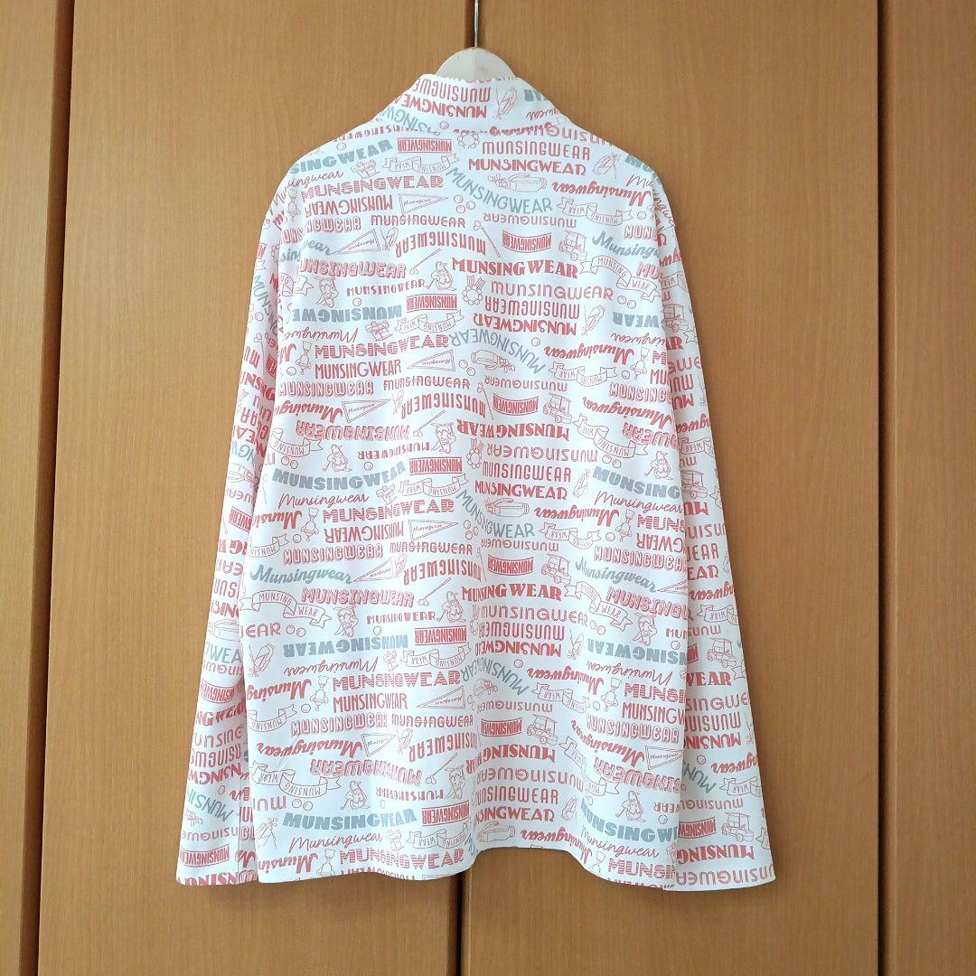 Munsingwear ロゴ 総柄 プリント 長袖 ジップアップ 3L