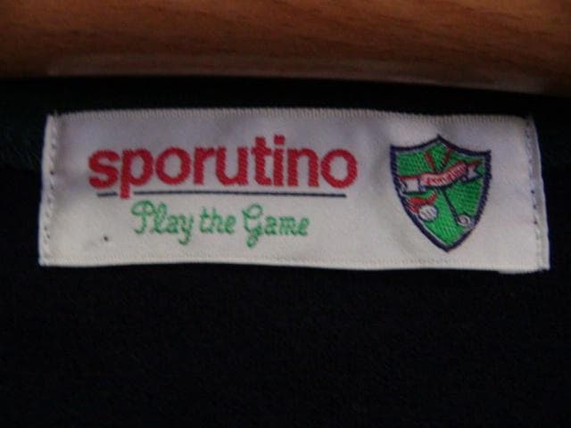 20212　sporutinoGOLF メンズ　カーディガン　緑Ｘ紺　サイズＭ