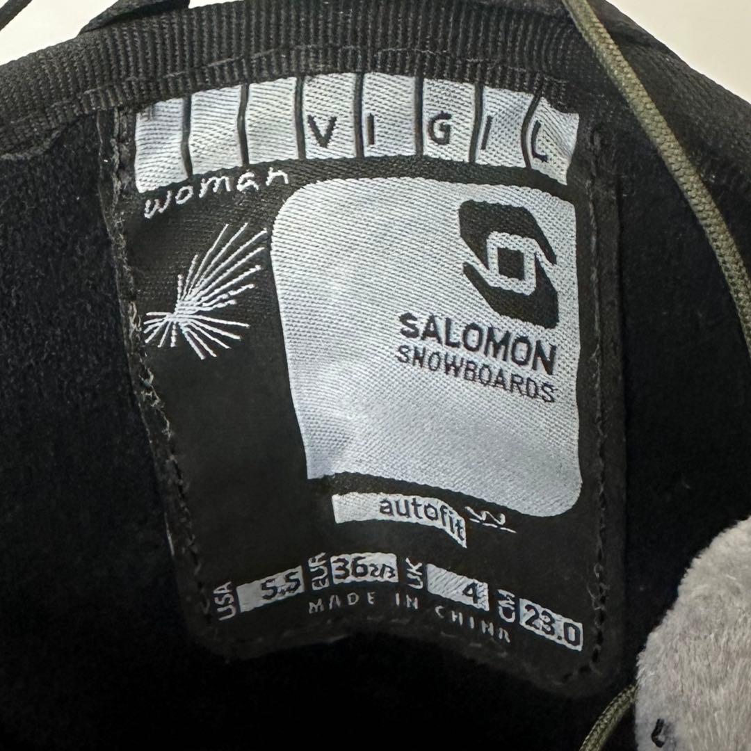 Salomon VIGILスノーボードブーツ 女性用 ブラック　23.0cm
