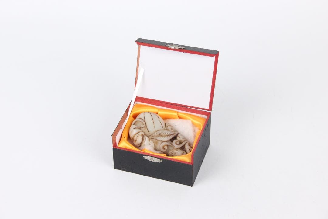 中国美術 和田玉 玉佩 白玉 彫刻 瓜果文 飾り物 古玉 時代物 EG29-3