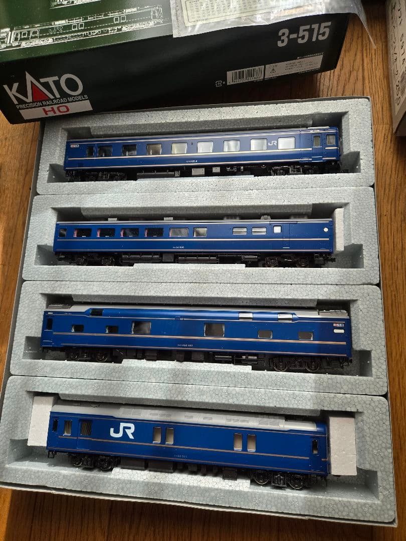 KATO HOゲージ 特急「北斗星」 4両セット 3-515 美品