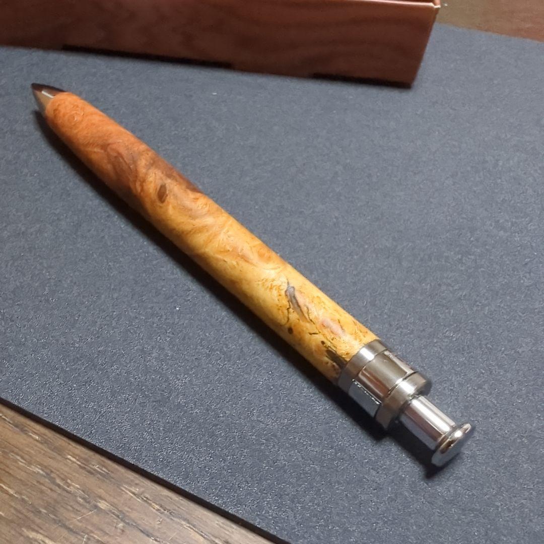 工房楔 花梨紅白(こぶ杢) シャープペン