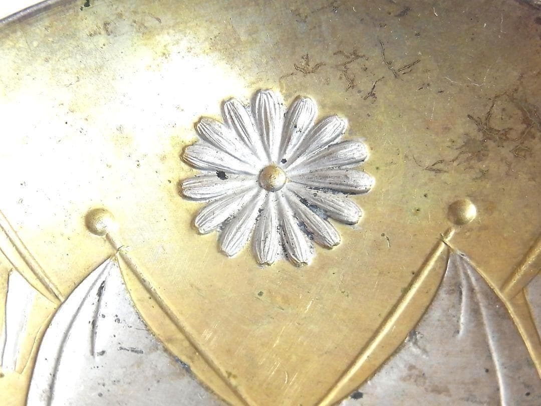 4》【希少】旧日本軍 明治期 日清戦争 勝利記念 金属製軍杯 2点セット レトロ