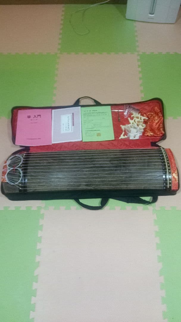 ミニ琴 13弦 木製 ケース付き